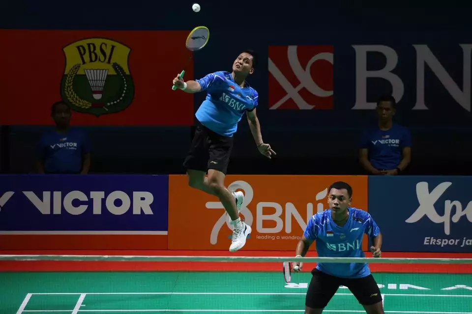 Pasangan Anselmus Breagit Fredy Prasetya/Pulung Ramadhan memastikan tim beregu campuran Indonesia melangkah ke semifinal BAJC 2024